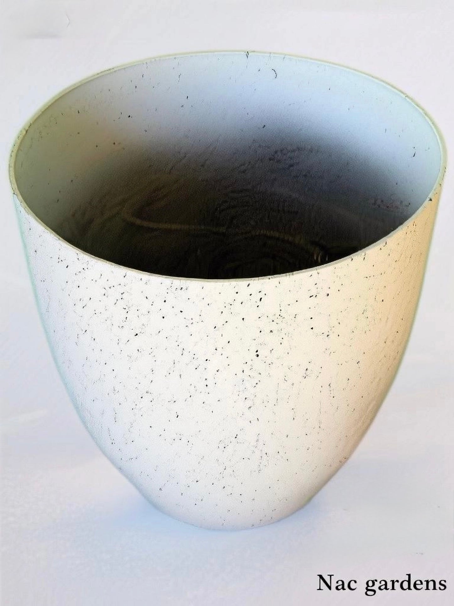 Modern Terrazzo-Style Fibreglass Indoor & Outdoor Pot – 44cm | Lightweight Planter
