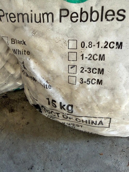 White Pebbles Decorative (2-3 cm)